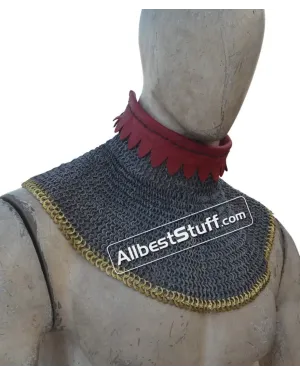 6 mm Flat Riveted Solid Rings Chain Maille Gorget